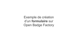 OBF Academy - Se familiariser avec Open Badge Factory (en français)
