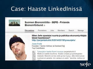 Case: Haaste LinkedInissä
 