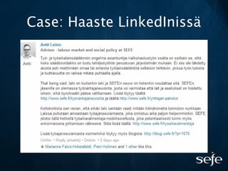 Case: Haaste LinkedInissä
 