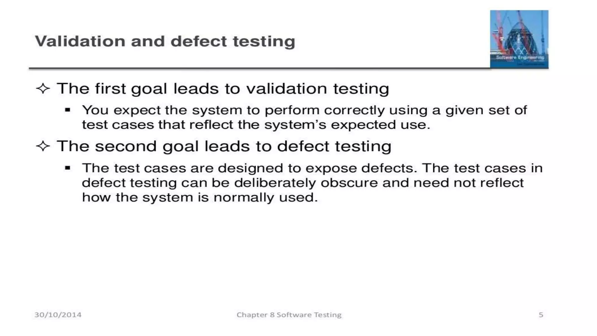 SOFTWARE TESTING CHAPTER 8 SE | PPTX