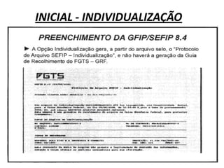 INICIAL - INDIVIDUALIZAÇÃO
 