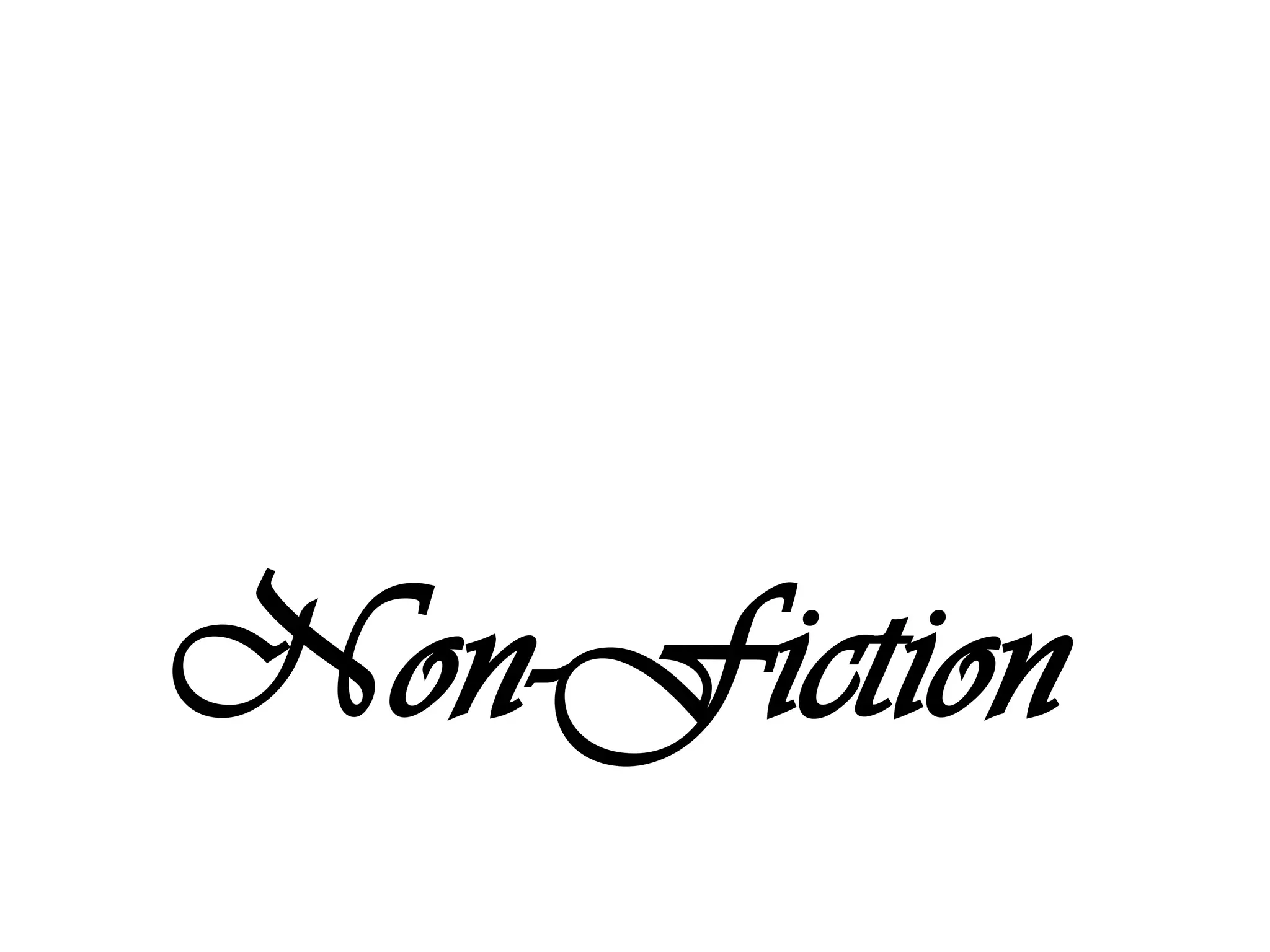 Non-Fiction
 