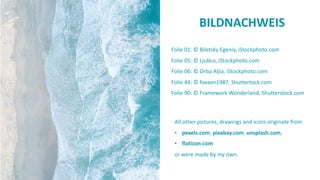 Folie 01: © Biletsky Egeniy, iStockphoto.com
Folie 05: © Ljubco, iStockphoto.com
Folie 06: © Orba Aljia, iStockphoto.com
Folie 44: © foxaon1987, Shuttertock.com
Folie 90: © Framework Wonderland, Shutterstock.com
All other pictures, drawings and icons originate from
• pexels.com, pixabay.com, unsplash.com,
• flaticon.com
or were made by my own.
BILDNACHWEIS
 