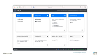 * Experimental Developer UI
 