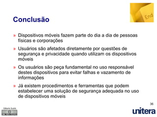 Seg da Informação e Comp Movel Novos Desafios