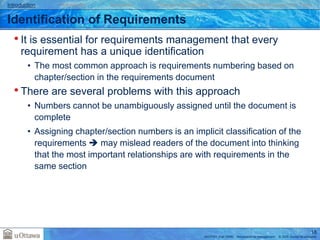 Simultaneous Requirements Note SEG3101-ch5 - Management.ppt dynamic object oriented requirements ...