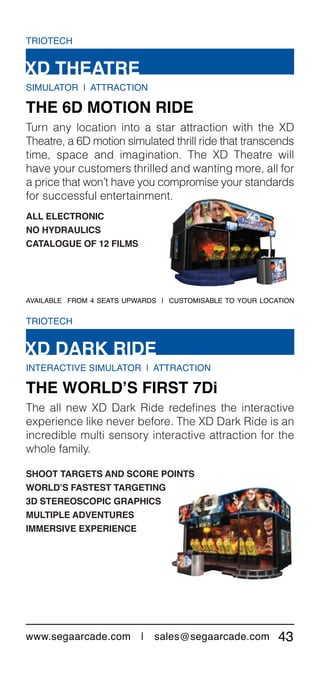 Sega amusements game product catalogue 2014 (english) email | PDF