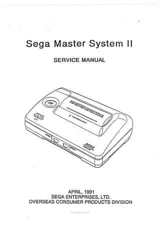 NOTICE / MANUEL / MODE D'EMPLOI / INSTRUCTION MANUAL pour SEGA MEGADRIVE II / 2 4974365634261 | UK