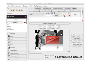 e‐adventure.e‐ucm.es
                    
 