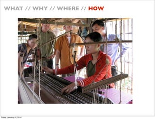 WHAT // WHY // WHERE // HOW




Friday, January 15, 2010
 