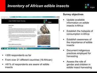 Segenet Kelemu - African edible-insects: diversity and pathway to  food and nutritional security