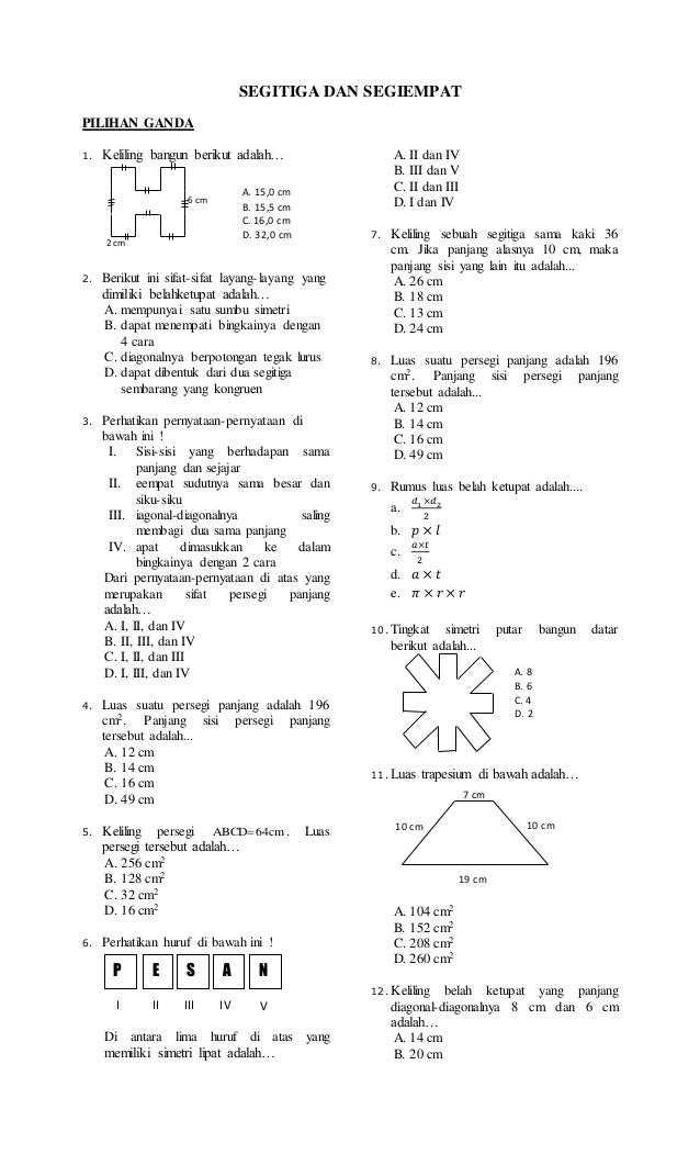  Kubus dan Balok dan Kunci Jawaban  Bimbel Brilian Soal Matematika Kelas 5 SD Bab 5 Kubus dan Balok dan Kunci JawabanBimbel Brilian