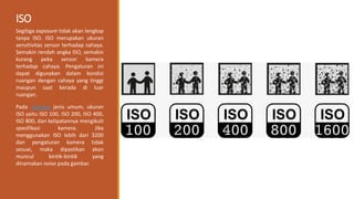 Apa itu Segitiga exposure? berikut penjelasannya | PDF