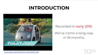 INTRODUCTION
Recorded in early 2015.
We’ve come a long way
in 18 months.
youtube.com/watch?v=ftouPdU1-Bo
 