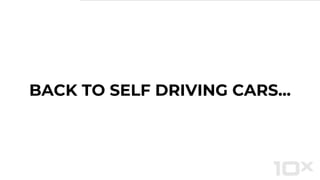 BACK TO SELF DRIVING CARS...
 
