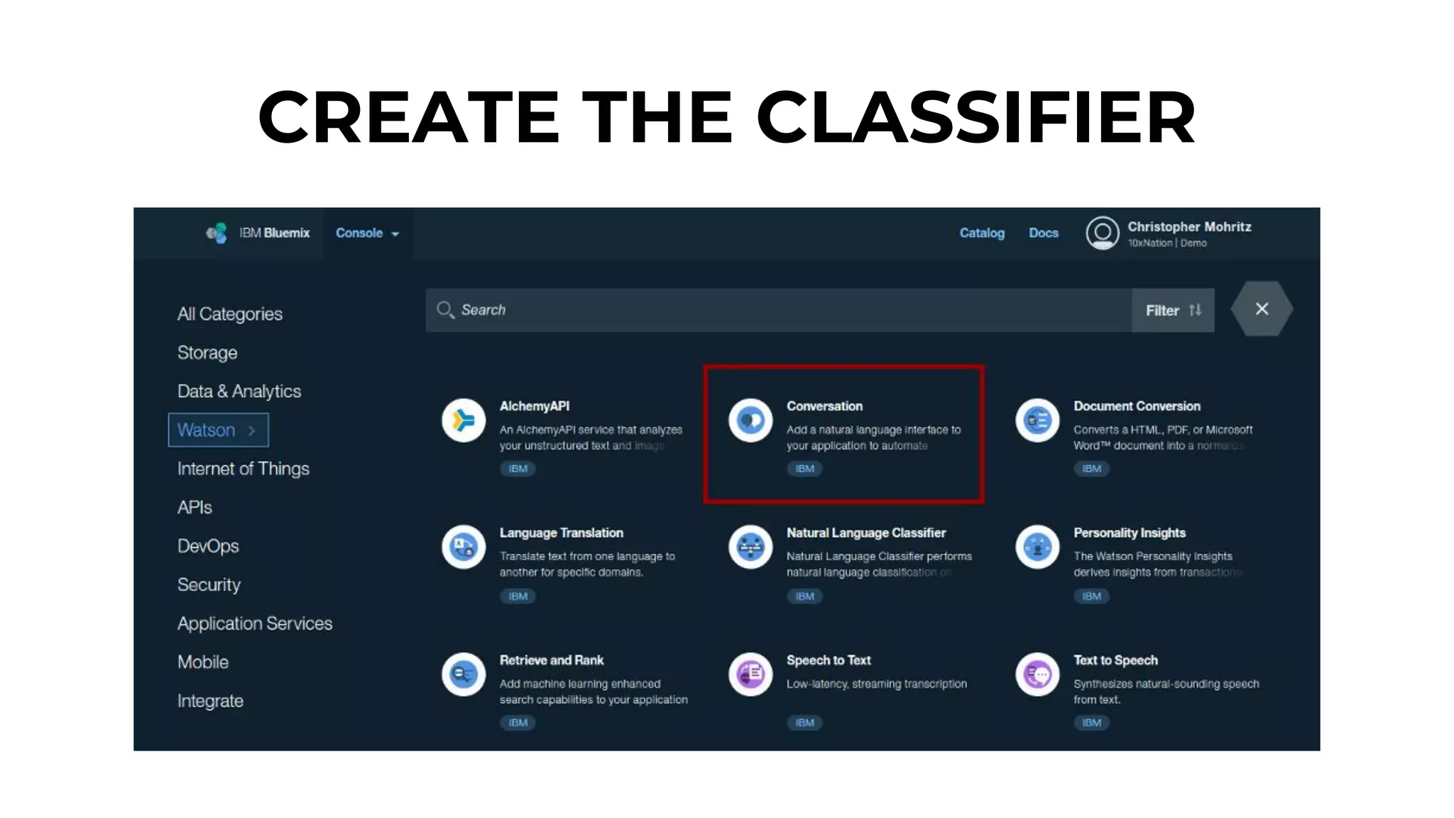 CREATE THE CLASSIFIER
 