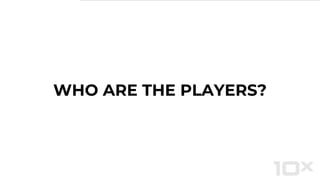 WHO ARE THE PLAYERS?
 