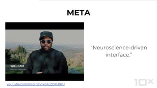 META
“Neuroscience-driven
interface.”
youtube.com/watch?v=x6XcZOP-PKU
 