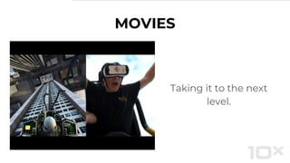 MOVIES
Taking it to the next
level.
 