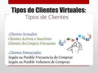 Tipos de Clientes Virtuales:
 