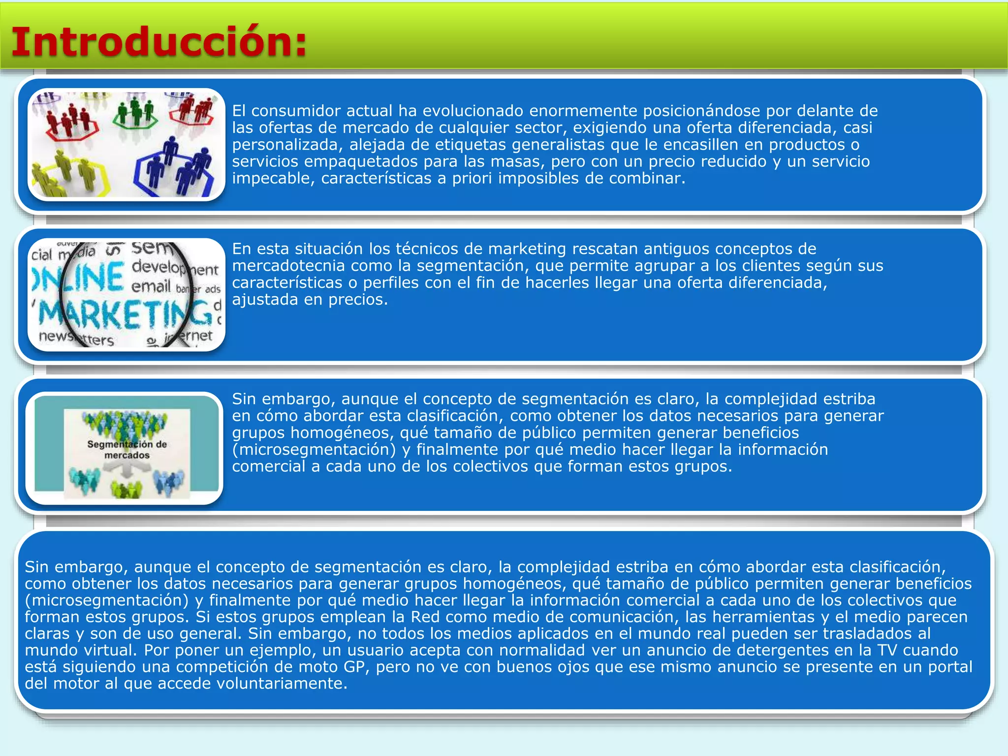 Segmentación de mercados y comportamiento del consumidor | PPTX