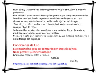 Hola, te doy la bienvenida a mi blog de recursos para Educadoras de nivel
pre escolar.
Este material es un recurso descarg...
