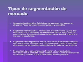Segmentacion Y Posicionamiento | PPT
