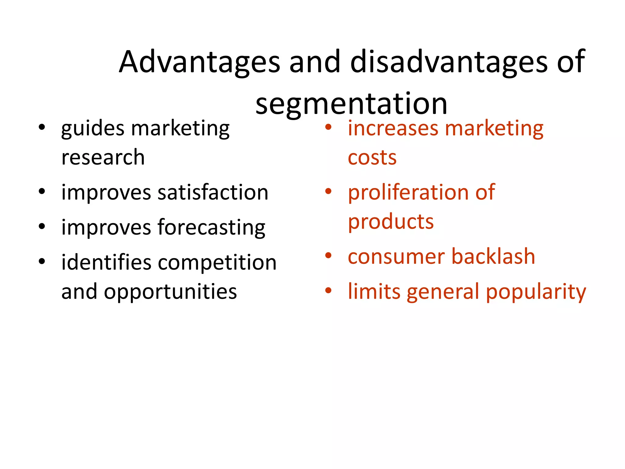 of segments can be measured. Differential Segments must be effectively