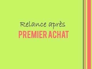 Relance après
premierachat
