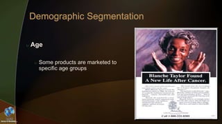 Consumer Behavior Analysis, Segmentation, demographic segmentation