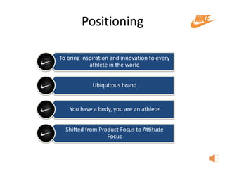 Están familiarizados abrazo Festival Nike's Segmentation Targeting Positioning Marketing Strategy