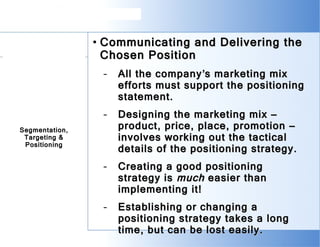 Segmentation Targeting Positioning | PPT