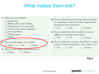 Struggling for second gifts© Pareto Fundraising 2009