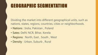 India Segmentation Map Segmentation and targeting | PPTX