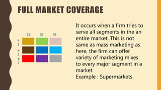Market Coverage Methods Segmentation and targeting | PPTX