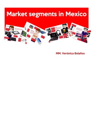 MM. Verónica Bolaños
Market segments in Mexico
 