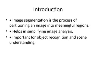 Segmentation in Digital Image Processing | PPTX