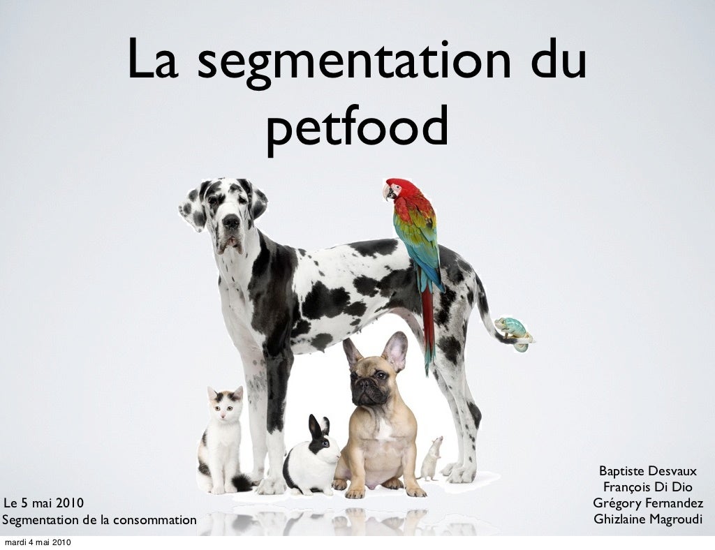 Segmentation petfood