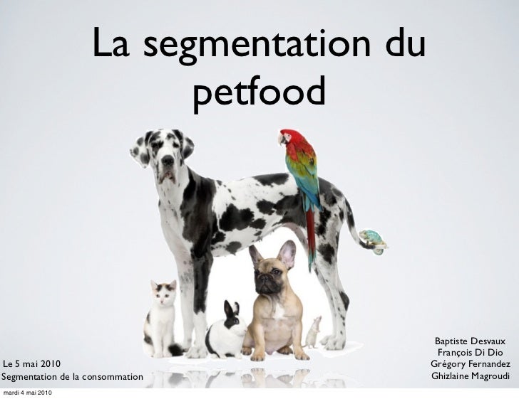 Segmentation petfood