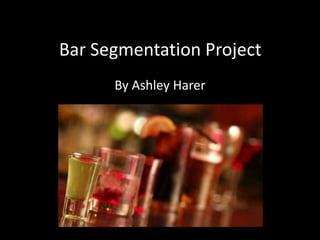 Bar Segmentation Project
By Ashley Harer

 
