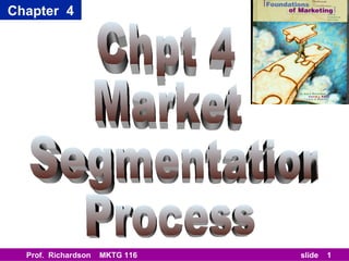 Chpt 4 Market Segmentation Process 
