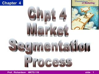 Chapter 4




  Prof. Richardson   MKTG 116   slide   1
 
