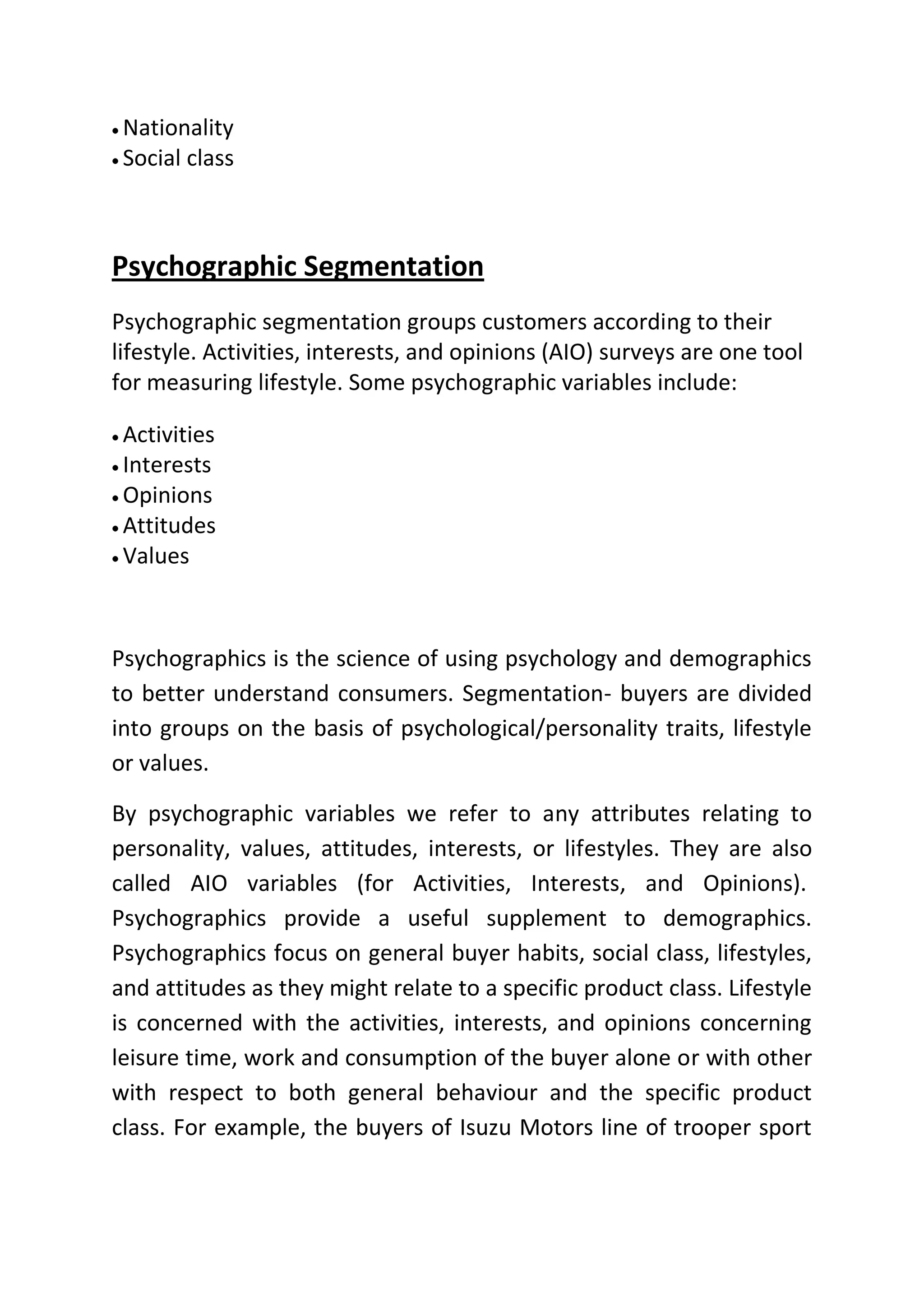 Market Segmentation DOC