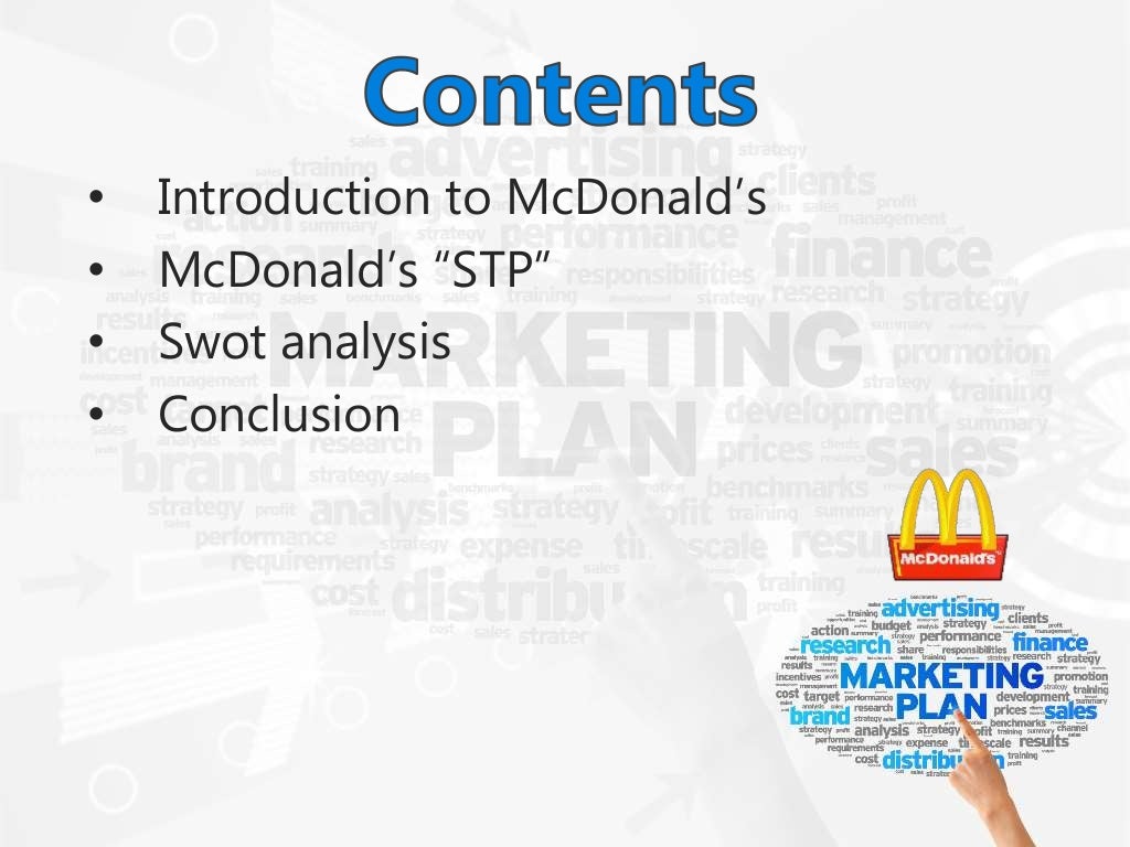 Segmentation, targeting and positioning of McDonalds by Bilal khan