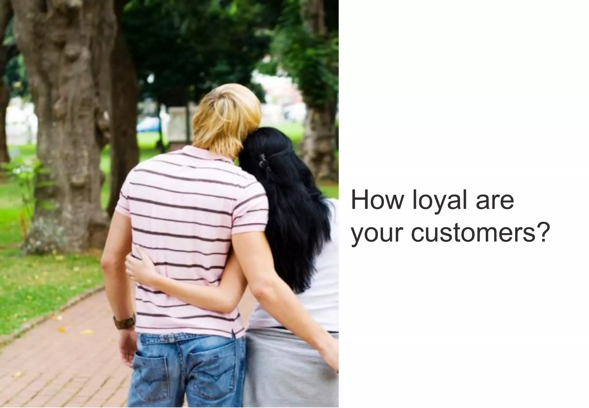 How well are you connected to your customers?

How loyal are
your customers?

31
31

 