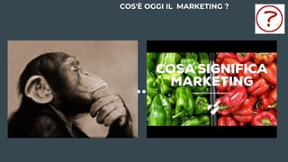 COS'È OGGI IL MARKETING ?
 