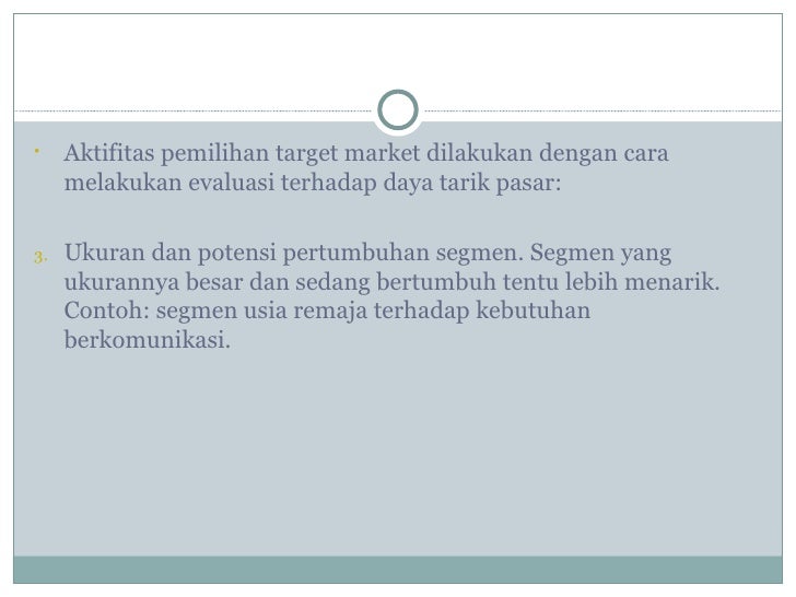 Segmenting, tergeting dan positioning 2011