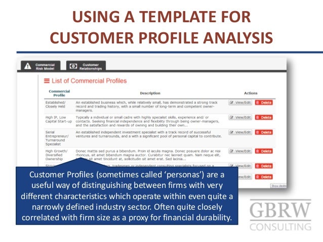 segmenting the sme commercial customer banking market client analysis template