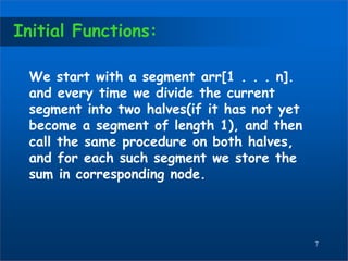Segments Array Segment tree | PPTX