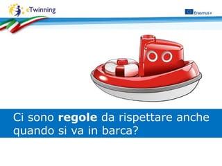 Ci sono regole da rispettare anche
quando si va in barca?
 